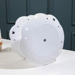 Этажерка-фруктовница круглая Вивьен, 2 яруса, d=22 см, d=26 см, цвет белый - Simaland фото 3