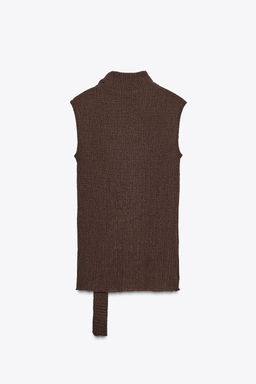 TEXTURED SCARF TOP - Zara фото 2