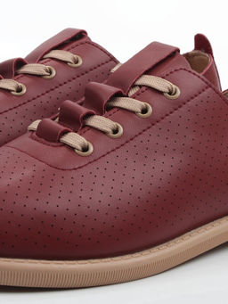 03-YH513-2 VINOUS Полуботинки летние женские (натуральная кожа) - Фабричный китай фото 4