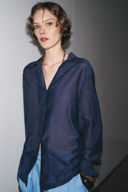 ZW COLLECTION SILK SHIRT - Zara фото 2