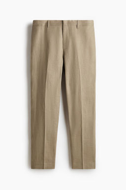 Pantal?n de traje en lino Slim Fit - H&m фото 3