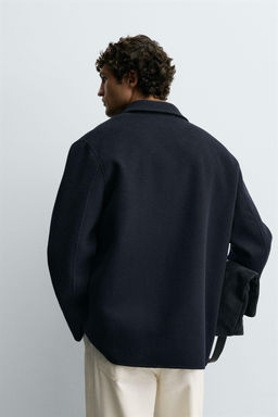 WOOL OVERSHIRT WITH POCKETS - Zara фото 3