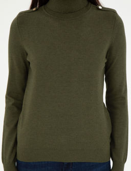 Kahverengi Slim Fit Basic Kazak