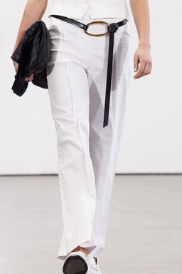 Limited Edition Ekru Nervurlu Dokuma Kumas Pantolon TWOSS24PL00103 - Trendyolmilla фото 4