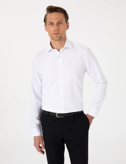 Beyaz Slim Fit Uzun Kollu Arm_rl_ G_mlek