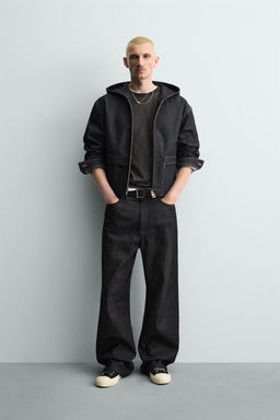 HOODED DENIM JACKET - Zara фото 5