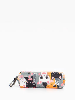 Набор: рюкзак школьный и пенал, с карманами, с принтом, размер 29?12?41 см, розовый