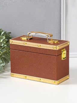 Шкатулка для украшений «Молочный шоколад», с ручкой, 20×9×14 см