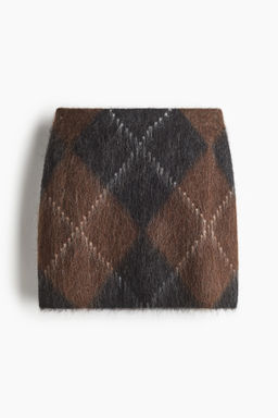 Minifalda en mezcla de mohair