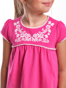 Футболка для девочки	 UD 1683 т.синий - Mini maxi фото 7