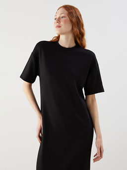 Bisiklet Yaka Elbise