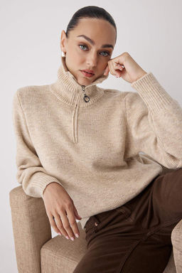 Wardrobe Essentials Tas Yunlu Premium IplikFermuarl? Basic Triko Kazak | TWOAW26KZ00071