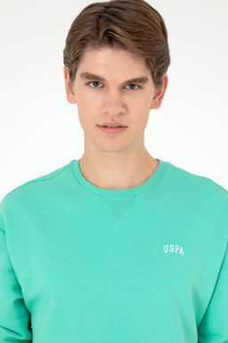 Базовый свитшот Comfort Fit с круглым вырезом цвета розового золота и мяты Неожиданная скидка в корзине - U.s. polo assn фото 2