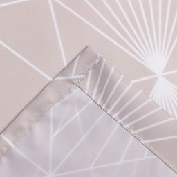 Штора для ванной водоотталкивающая «Этель» Geometry, 145×180 см, ткань оксфорд, бежевая