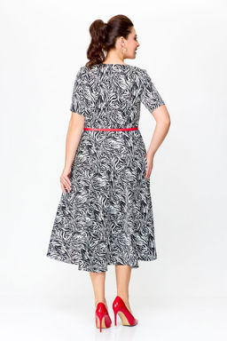 Блуза Swallow 803.2 черный+серебряный узор фото 1148