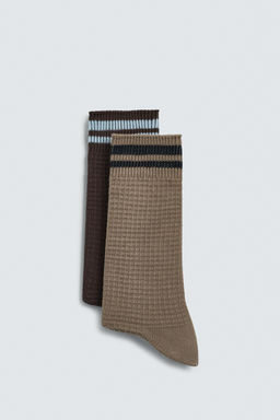 CALCETINES ESTRUCTURA WAFFLE PACK 2 / varios - Zara фото 2