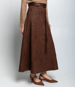 Юбка #КТ3039-2, коричневый - Dommod фото 3