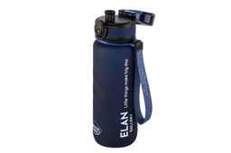 Бутылка для воды 500 мл 6,5*6,5*23 см "Style Matte" с углублениями д/пальцев, темно-синяя