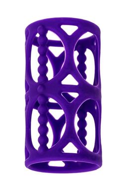 Насадка на пенис TOYFA A-Toys, силикон, фиолетовый, 7,5 см  фото 3