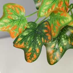 Искусственный цветок в горшке Сингониум элегант, 9?19 см, зелёный