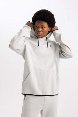 DeFactoFit Толстовка стандартного кроя с капюшоном и принтом  фото 3