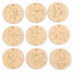 Заготовки для творчества на новый год Шары, с карандашами