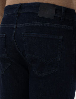 Lacivert Slim Fit Pamuk Kar___ml_ Jean Pantolon