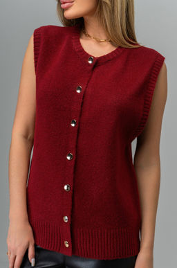 Женский вязаный жилет Happyfox