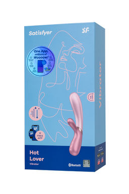 Вибратор Satisfyer Hot Lover с клиторальным стимулятором, розовый  фото 8