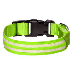 ВИА Светодиодный ошейник "Конти", зелёный, размер L, 2,5x60см 88кит09