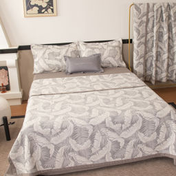 Комплект постельного белья на резинке Сатин Aurora Veil с Покрывалом AVR008 180*200*25;160*200*25;140*200*25 Евро - Ситрейд фото 10