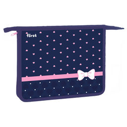 Папка для тетрадей А5, молния сверху F?rst "Sweet hearts" (FT-PP-A50403) пластик