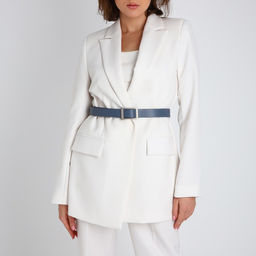 Ремень женский, ширина 3 см, пряжка металл, винт, цвет голубой - Simaland фото 2