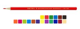 ВКФ Живопись Набор цветных карандашей JIV-CP-1018 заточенный 8 х 18 цв