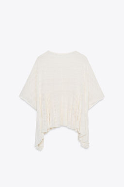 ASYMMETRIC TEXTURED CAPE - Zara фото 7