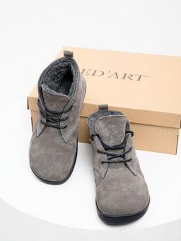 Босоногие ботинки EDART 208.NATAbl.Серый замок замша/байка