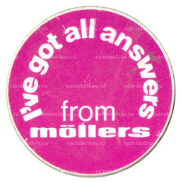 Значок рекламный Mollers