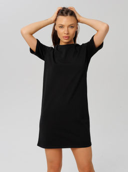 ***Трикотажное платье LINGEAMO черное ВП-05 (7)  фото 8