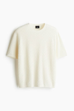 Camiseta en punto texturizado Regular Fit