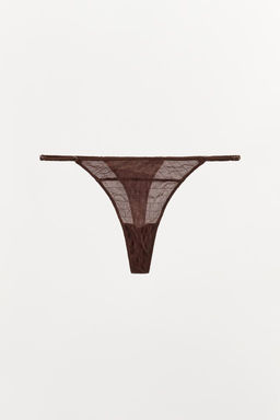LIMITED EDITION TEXTURED SILK THONG - Zara фото 4
