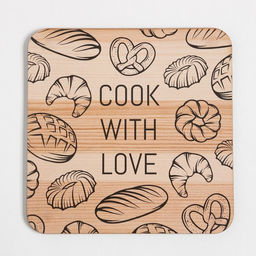 Набор кухонный Доляна Cook with love: прихватка, подставка под горячее  фото 2