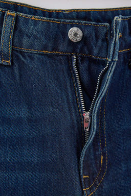 Premium Koyu Mavi Tencel Kar___ml_ Normal Bel Wide Leg Geni_ Pa_a Jeans TWOAW27JE00064 - Trendyolmilla фото 2