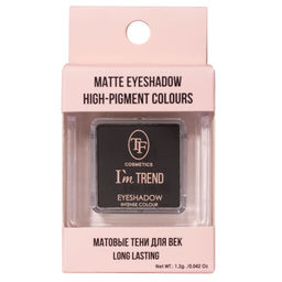 TF CTE45М Одинарные тени для век eyeshadow intense colour тон 01 Im TREND matte, Черный бархат