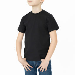 Футболка детская черная