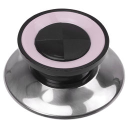 Ручка-кнопка для крышки д6,8см h2,7см, нержавейка/пластик, на картоне, цвета в ассортименте: пудровый, мятный, бежевый (Китай) - Домашняя мода фото 2