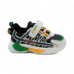 LED - кроссовки С7221-10 бело зеленые - Sport фото 2