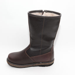 Сапоги мужские Алтай, коричневые, войлочная подошва