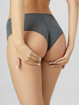 Цена за 2 штуки! Трусы шортики женские темно-серые - Mark formelle фото 4