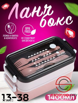 Ланч-бокс для обеда с приборами