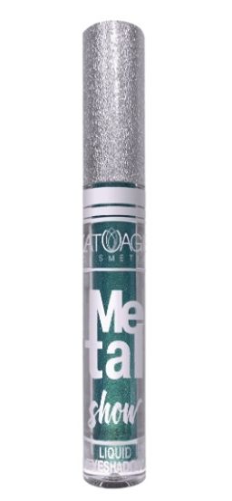 Latuage Тени для век жидкие "Metal show" №719 тёмно зелёный